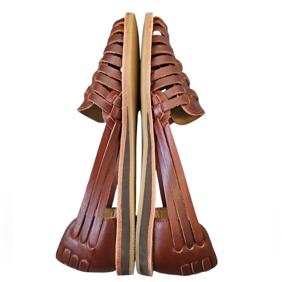 Nisolo Huarache Women's Brown Leather Sandals 6.5 - Picture 7 of 13